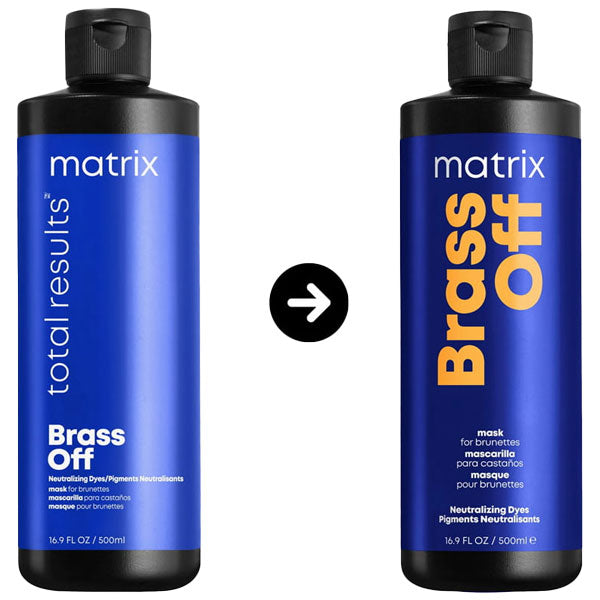 MATRIX TOTAL RESULTS BRASS OFF MASK 500 ML - Tre Pi Profumerie