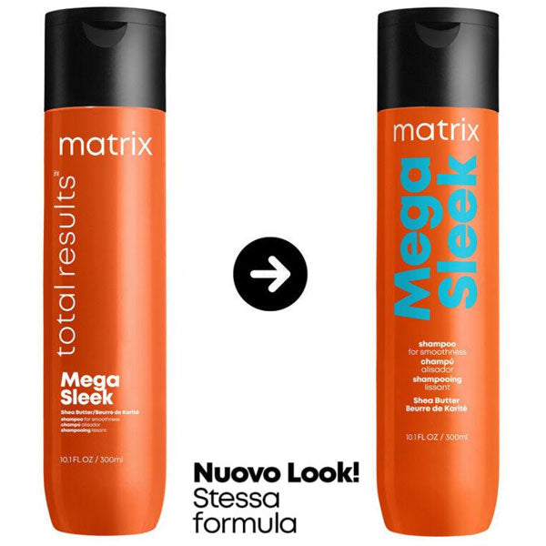 MATRIX TOTAL RESULTS MEGA SLEEK SHAMPOO 300 ML - Tre Pi Profumerie