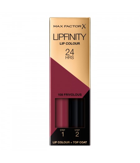 MAX FACTOR LIPFINITY ROSSETTO FRIVOLOUS 108 - Tre Pi Profumerie