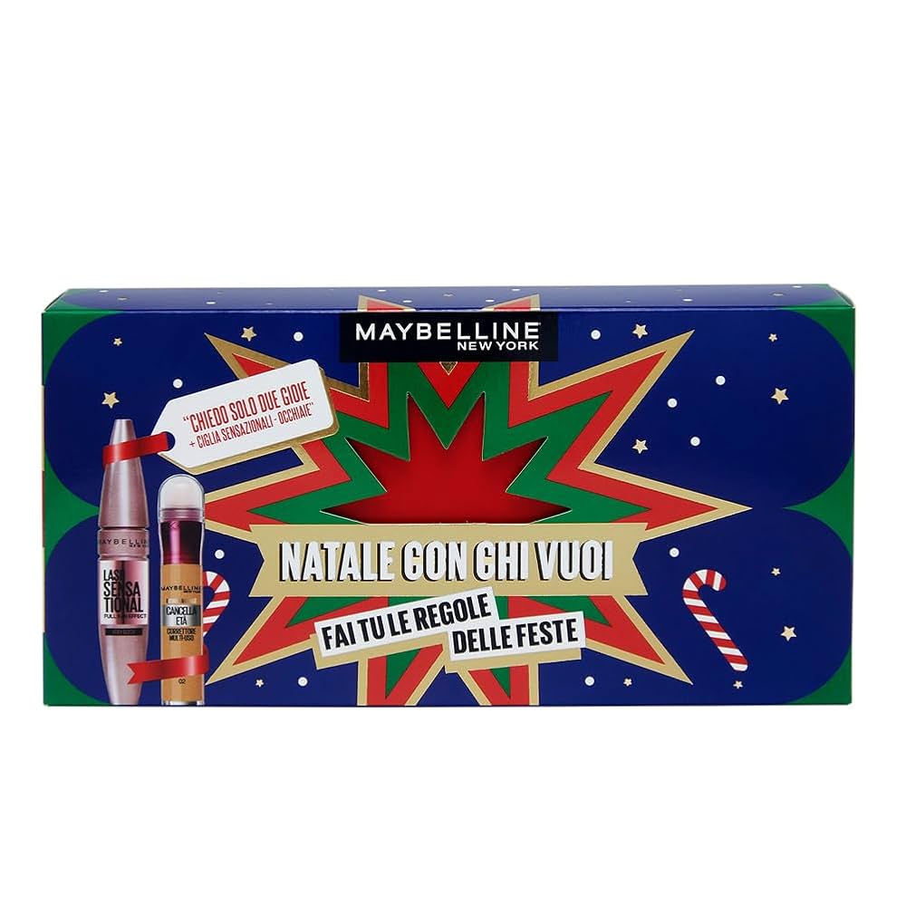 Coffret cadeau de Noël Maybelline cils + vinyle 20