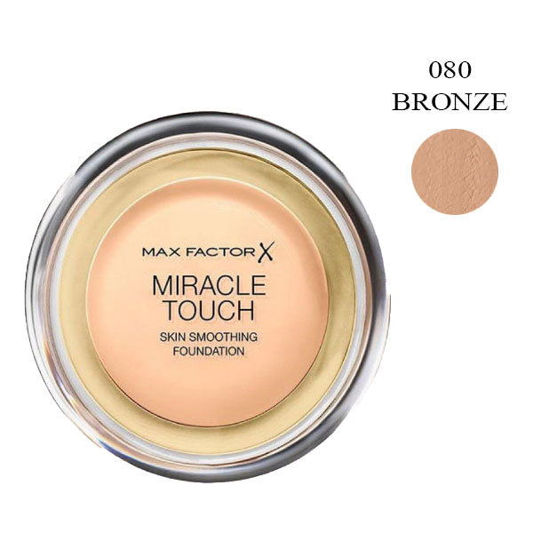 MAX FACTOR MIRACLE TOUCH LIQUID ILLUSION FOUNDATION BRONZE 080 - Tre Pi Profumerie