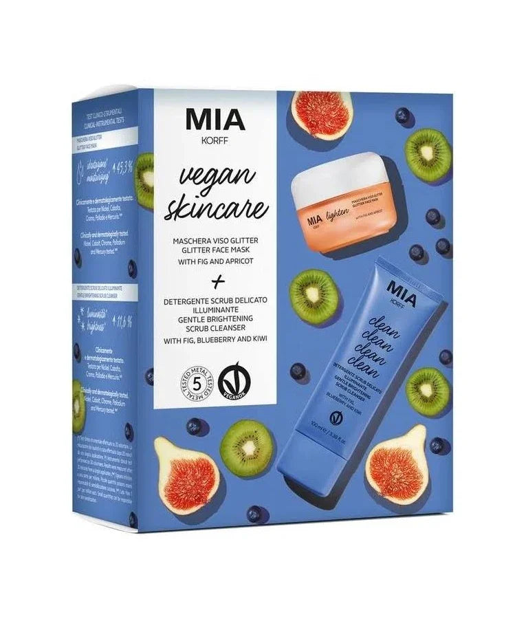 MIA KORFF VEGAN SKINCARE COFANETTO MASCHERA + DETERGENTE SCRUB