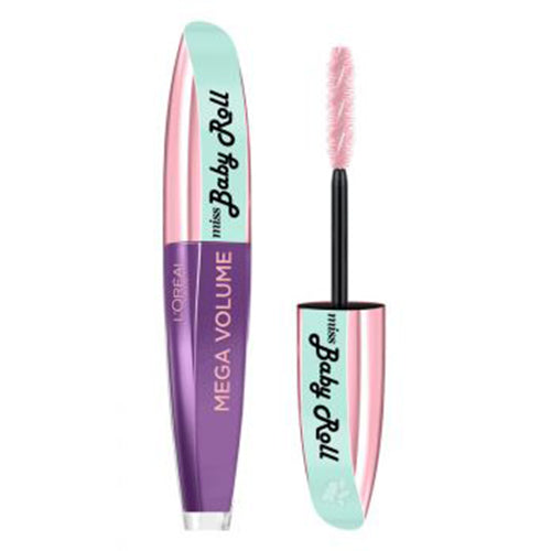L'OREAL MASCARA MISS BABY ROLL MEGA VOLUME BLACK - Tre Pi Profumerie