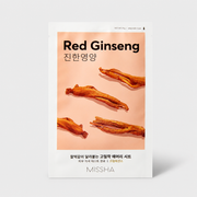 Missha Airy Fit Sheet Mask Red Ginseng – Maschera Viso Rivitalizzante 19g