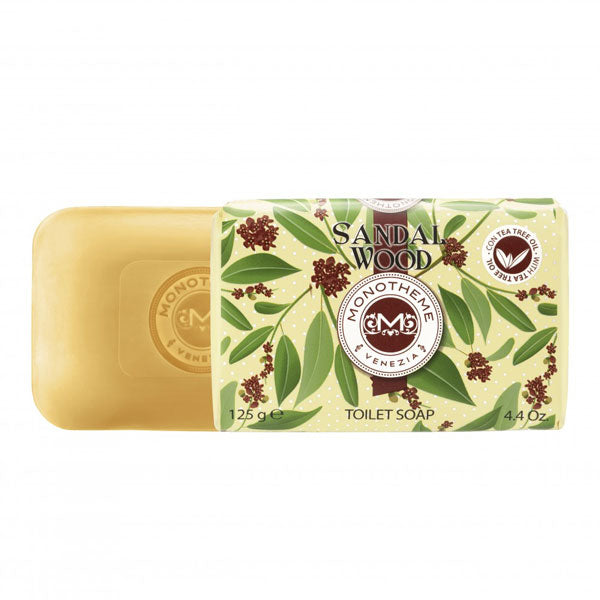 MONOTHEME SANDAL WOOD TOILET SOAP 125 G - Tre Pi Profumerie