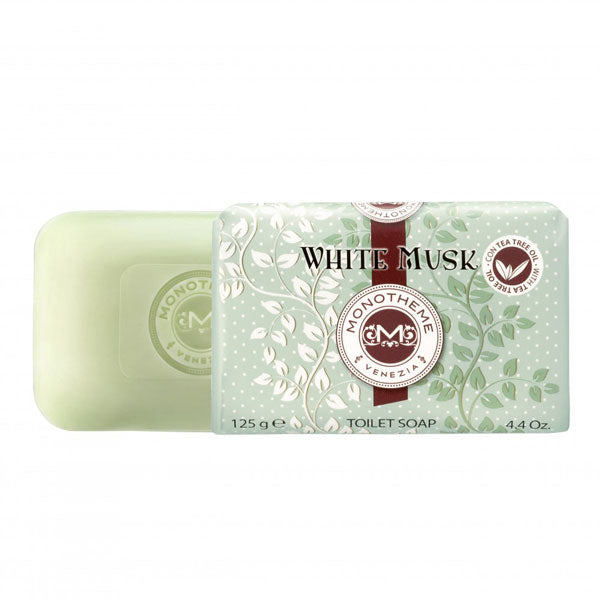 MONOTHEME WHITE MUSK TOILET SOAP 125 G - Tre Pi Profumerie