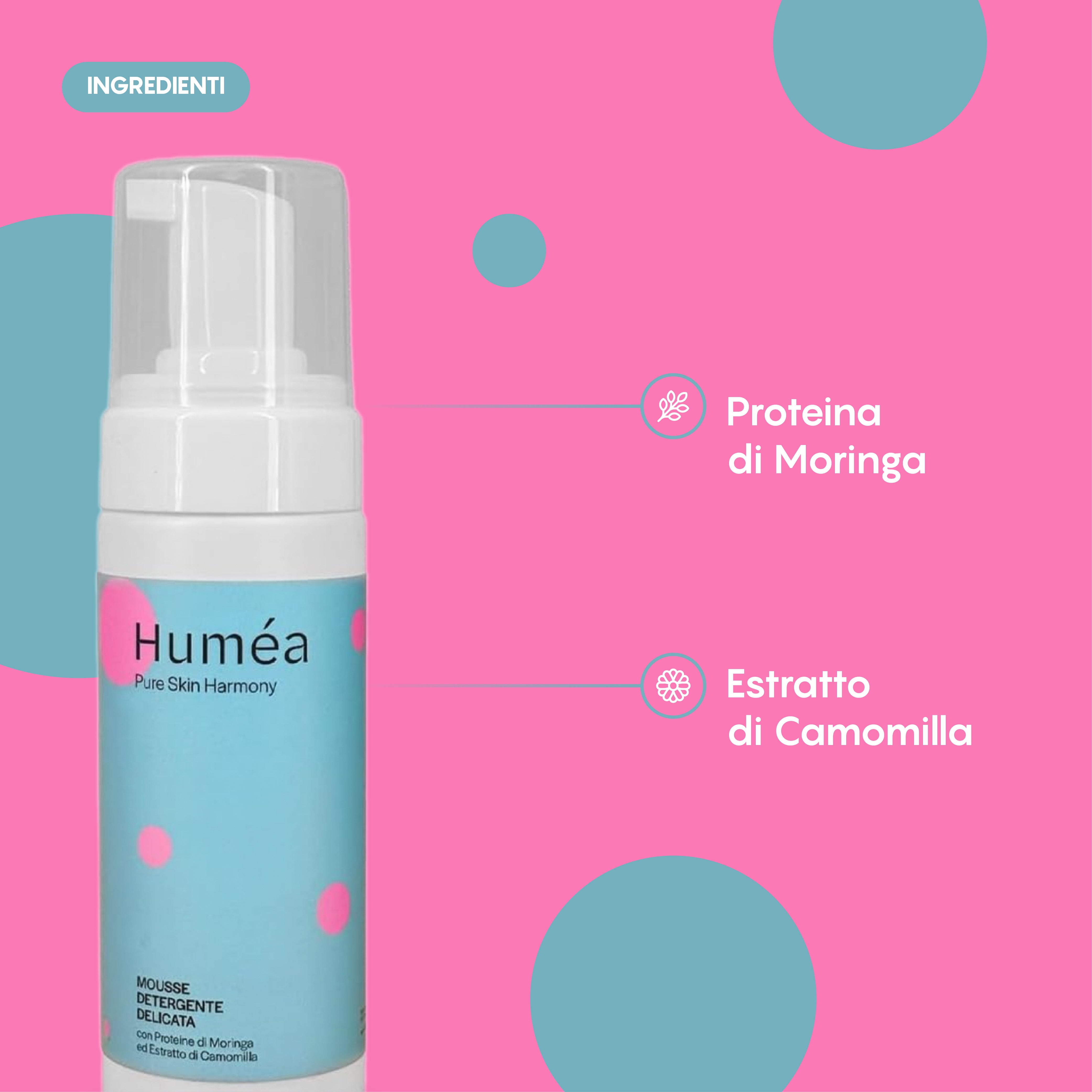 HUMEA DELICATE CLEANSING MOUSSE 150 ML