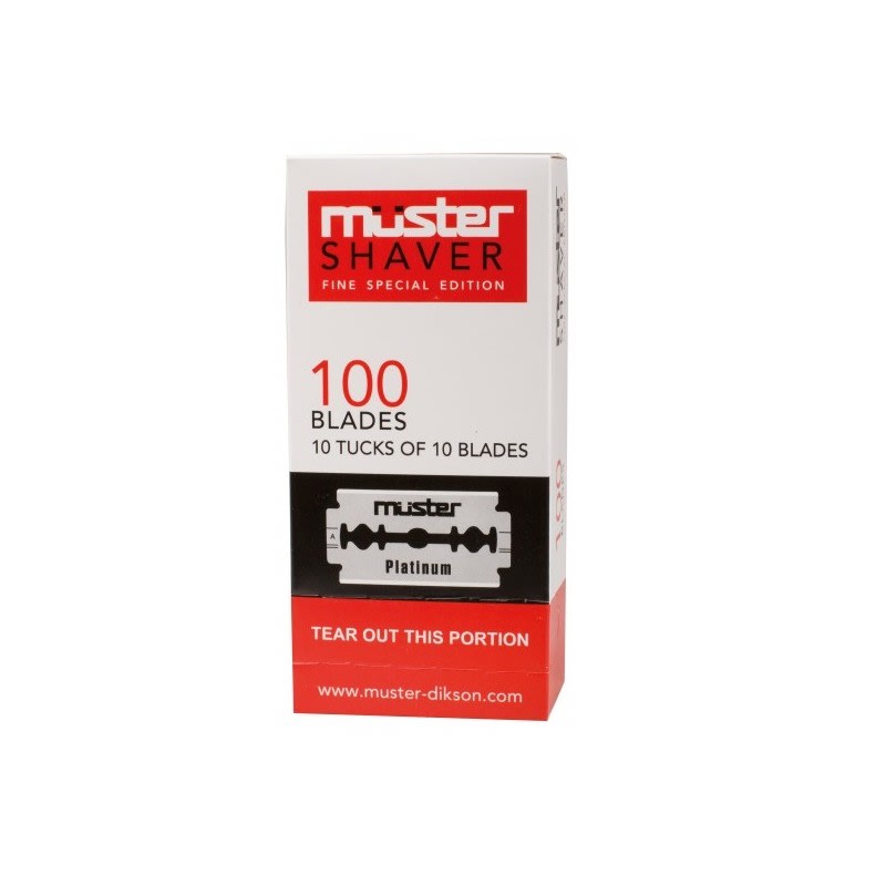 MUSTER SHAVER LAME 100 PEZZI