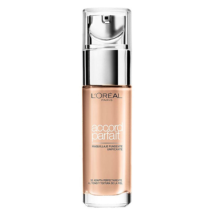 L'OREAL FONDOTINTA ACCORD PARFAIT FLUIDO NATURAL DORE 4.D/4.W - Tre Pi Profumerie
