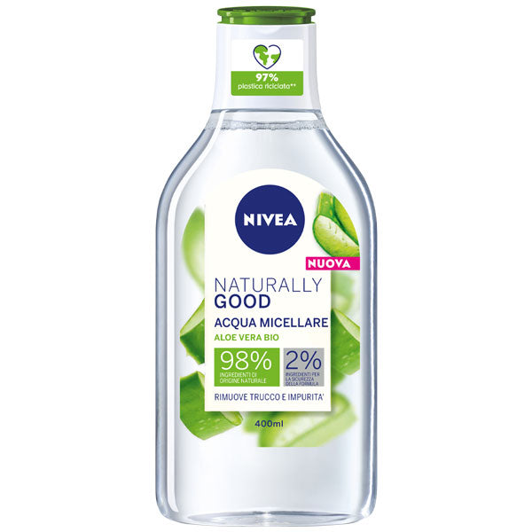 NIVEA ACQUA MICELLARE NATURALLY GOOD 400 ML - Tre Pi Profumerie