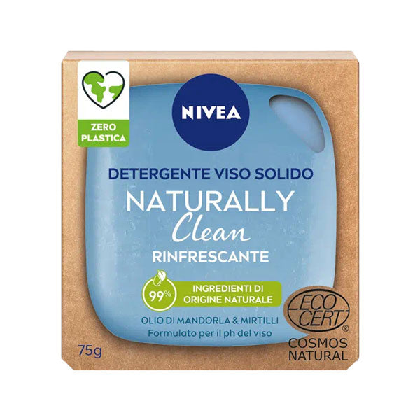 NIVEA DETERGENTE VISO SOLIDO NATURALLY RINFRESCANTE - Tre Pi Profumerie