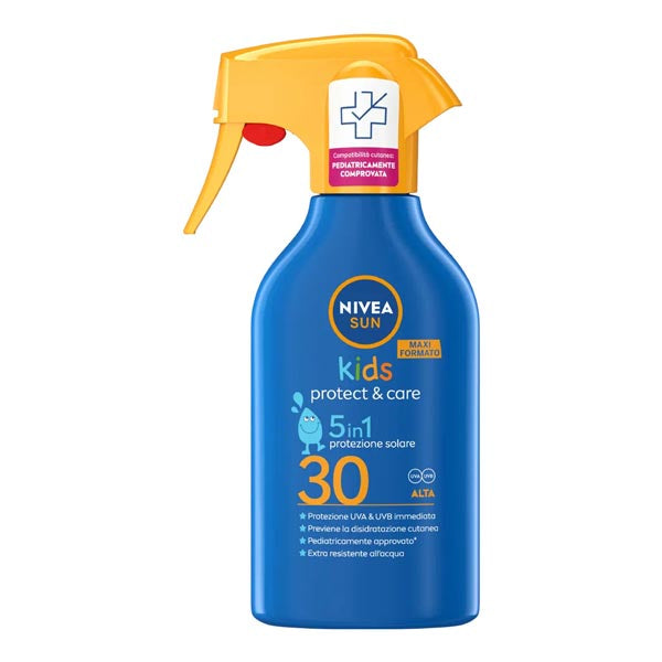 NIVEA SUN KIDS PROTECT & CARE LATTE SPRAY SPF 30 270 ML - Tre Pi Profumerie