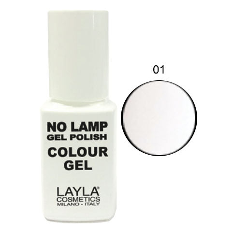 LAYLA SMALTO NO LAMP GEL POLISH COLOUR GEL STRAIGHT WHITE 01 - Tre Pi Profumerie
