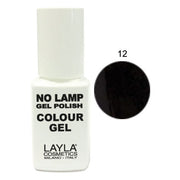 LAYLA SMALTO NO LAMP GEL POLISH COLOUR GEL CARBON BLACK 12 - Tre Pi Profumerie