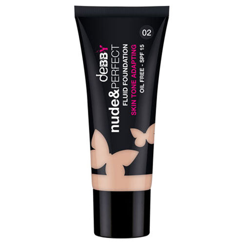 DEBBY FLUID FOUNDATION NUDE & PERFECT 02 - Tre Pi Profumerie