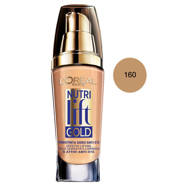 L'OREAL FONDOTINTA NUTRI LIFT GOLD ROSE BEIGIE 160 - Tre Pi Profumerie