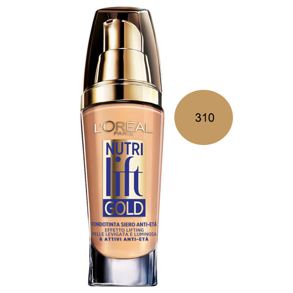 L'OREAL FONDOTINTA NUTRI LIFT GOLD ROSE HONEY 310 - Tre Pi Profumerie