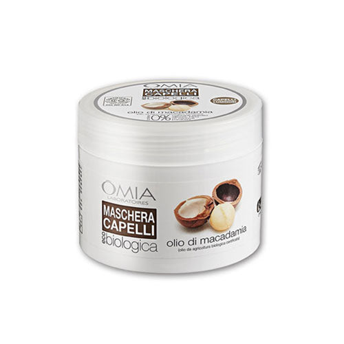 OMIA MASCHERA CAPELLI RISTRUTTURANTE OLIO DI MACADAMIA 250 ML - Tre Pi Profumerie