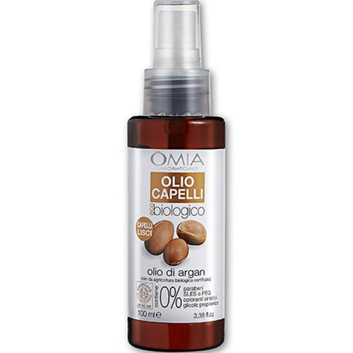 OMIA OLIO CAPELLI CAPELLI LISCI OLIO DI ARGAN 100 ML - Tre Pi Profumerie