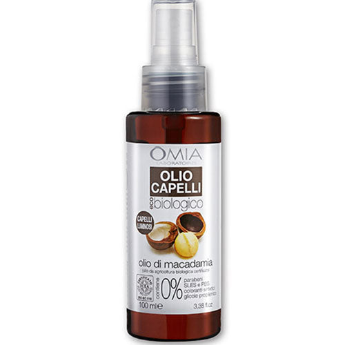 OMIA OLIO CAPELLI CAPELLI LUMINOSI OLIO DI MACADAMIA 100 ML - Tre Pi Profumerie