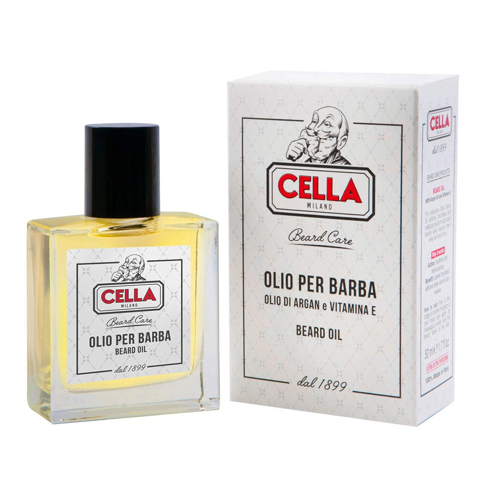 CELLA MILANO OLIO PER BARBA ARGAN E VITAMINA E 50 ML - Tre Pi Profumerie