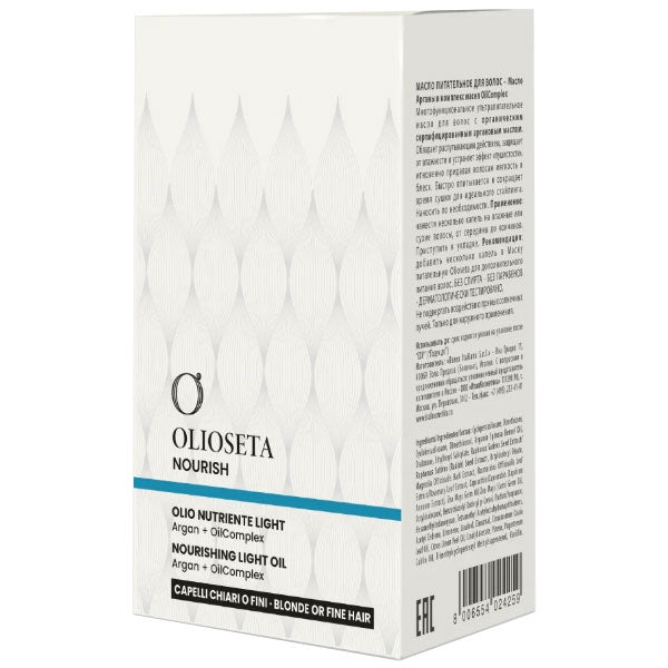 OLIOSETA NOURISH OLIO CAPELLI NUTRIENTE LIGHT 100 ML - Tre Pi Profumerie