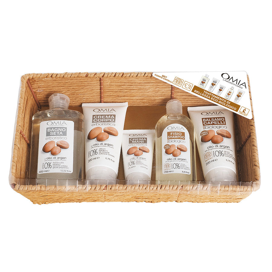 OMIA CONFEZIONE SET TRATTAMENTO COMPLETO OLIO DI ARGAN - Tre Pi Profumerie