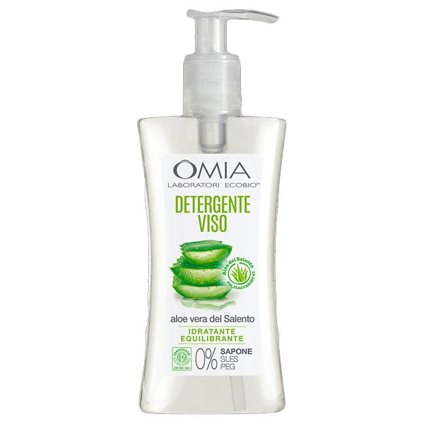 OMIA DETERGENTE VISO IDRATANTE EQUILIBRANTE ALOE VERA 200 ML - Tre Pi Profumerie