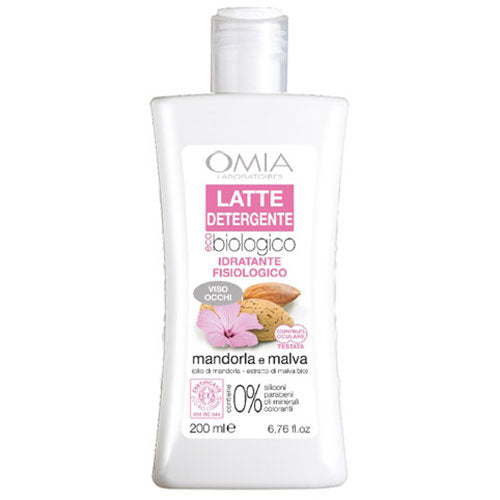OMIA LATTE DETERGENTE IDRATANTE FISIOLOGICO MANDORLA E MALVA 200 - Tre Pi Profumerie