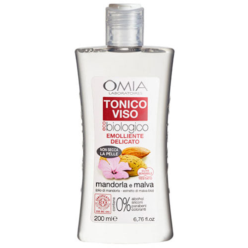 OMIA TONICO VISO EMOLLIENTE DELICATO MANDORLA E MALVA 200 ML - Tre Pi Profumerie
