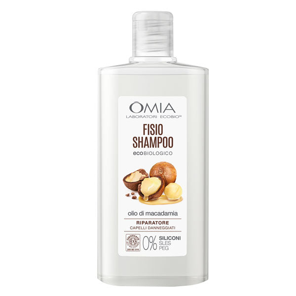 OMIA FISIO SHAMPOO CAPELLI LUMINOSI OLIO DI MACADAMIA 250 ML - Tre Pi Profumerie