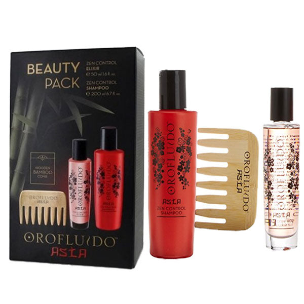 OROFLUIDO ASIA ZEN CONTROL ELIXIR 50 + SHAMPOO 200 + PETTINE - Tre Pi Profumerie