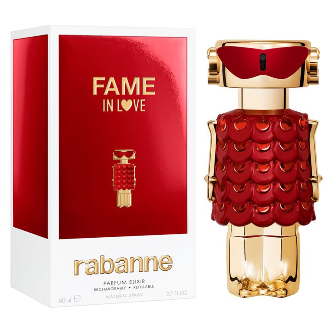 PACO RABANNE FAME IN LOVE PARFUM ELIXIR 80 ML RICARICABILE