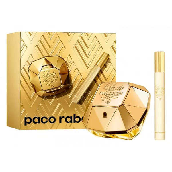 PACO RABANNE LADY MILLION COFANETTO EDP 50 ML + EDP TRAVEL 10 ML - Tre Pi Profumerie