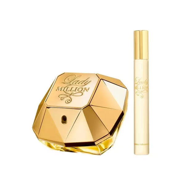 PACO RABANNE LADY MILLION COFANETTO EDP 50 ML + EDP TRAVEL 10 ML - Tre Pi Profumerie