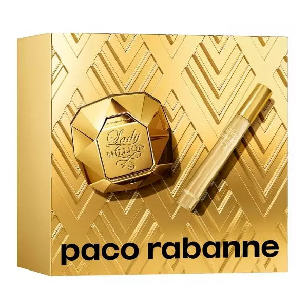 PACO RABANNE LADY MILLION COFANETTO EDP 50 ML + EDP TRAVEL 10 ML - Tre Pi Profumerie