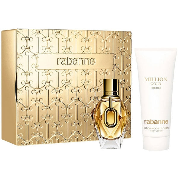 PACO RABANNE GOLD FOR HER COFANETTO EDP 50 ML + BODY LOTION 100 - Tre Pi Profumerie