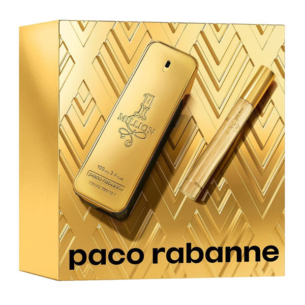 PACO RABANNE ONE MILLION COFANETTO EDT 100 ML + EDT TRAVEL 10 ML - Tre Pi Profumerie