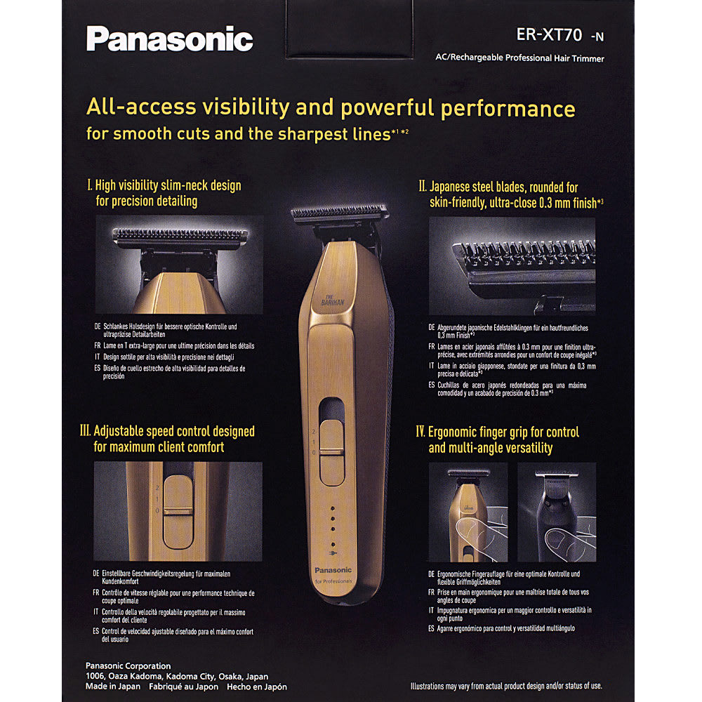 PANASONIC THE BARIKAN GOLD ER-XT70-N T-SHAPED TRIMMER