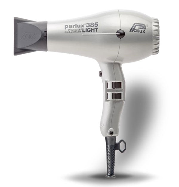 PARLUX PHON PROFESSIONAL 385 POWER LIGHT IONIC & CERAMIC SILVER - Tre Pi Profumerie