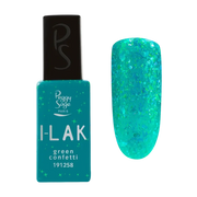 PEGGY SAGE I-LAK SOAK OFF GEL VERNIS CONFETTI VERT - 11ML