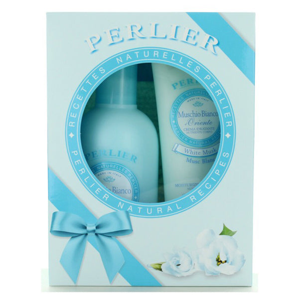 PERLIER AROMATIC MUSCHIO BIANCO BAGNO SCHIUMA + CREMA IDRATANTE - Tre Pi Profumerie