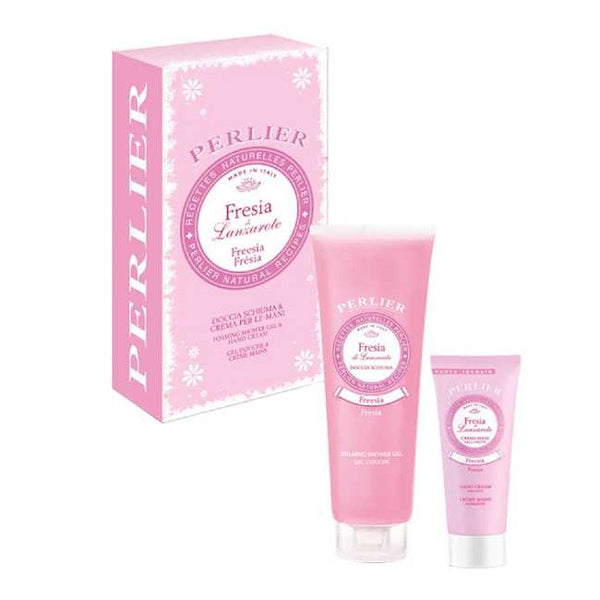 PERLIER FRESIA COFANETTO DOCCIA CREMA 250 ML + CREMA MANI 100 ML - Tre Pi Profumerie