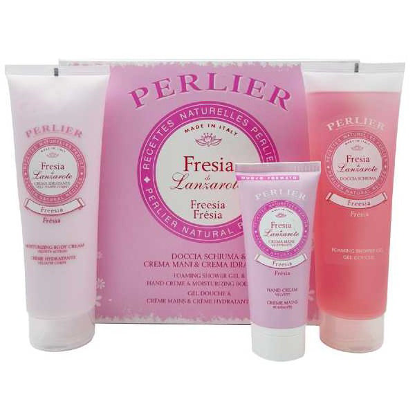 PERLIER FRESIA COFANETTO DOCCIA + MANI + CORPO - Tre Pi Profumerie