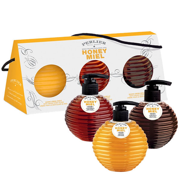PERLIER HONEY MIEL COFANETTO BAGNO CREMA 3 PZ X 250 ML - Tre Pi Profumerie