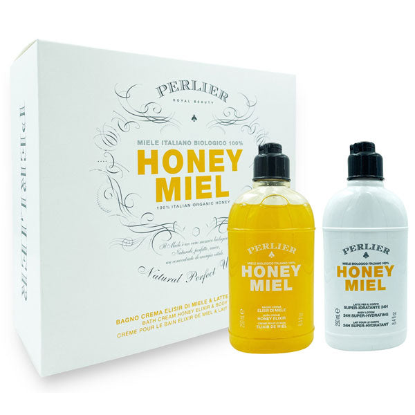 PERLIER HONEY MIEL COFANETTO BAGNO CREMA + LATTE CORPO IDRATANTE - Tre Pi Profumerie