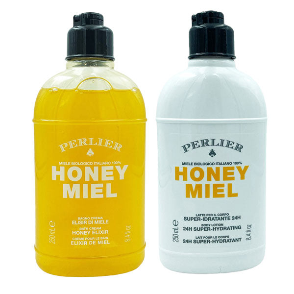 PERLIER HONEY MIEL COFANETTO BAGNO CREMA + LATTE CORPO IDRATANTE - Tre Pi Profumerie