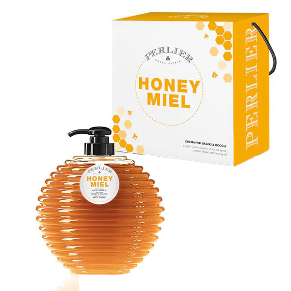 PERLIER HONEY MIEL COFANETTO BAGNO CREMA MIELE E ARANCIO 580 ML - Tre Pi Profumerie