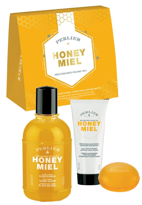 PERLIER HONEY MIEL COFANETTO BAGNO CREMA + SAPONE + CREMA MANI
