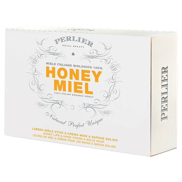 PERLIER HONEY MIEL COFANETTO CREMA MANI + STICK LABBRA + SAPONE - Tre Pi Profumerie